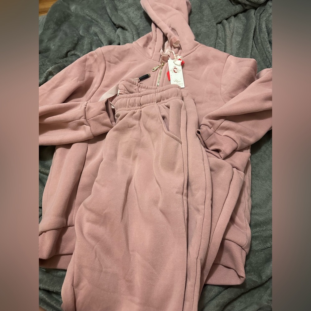Red marine pink set of jacket and pant size XL nwt